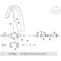 Mavic E-xa Elite 19 Bakfälg