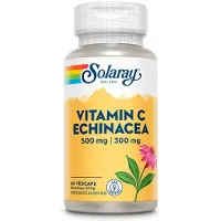 Solaray C-vitamin 500 Mg + 300 Mg Röd Solhatt 60 Enheter