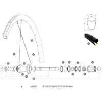 Mavic Cosmic Elite Ust Disc 2018 Bakre Högra Ekrar 12 Enheter