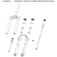 RockShox Sid Select Klistermärkesset