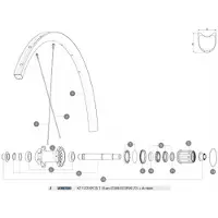 Mavic Ksyrium Pro Carbon Sl T Bakre Högra Ekrar 12 Enheter