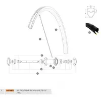 Mavic Aksium Elite Ust 19/20 Fälg