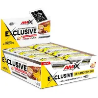 Amix Exklusiv Låda Med Proteinbars Choklad Banan 85g 12 Enheter
