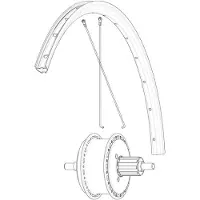 Mavic Rear Aksium Elite Evo Ust Disc Ebm Landsvägscykelfälg