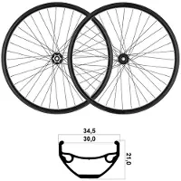 Mvtek 27.5´´ Tubeless Mtb-hjulset