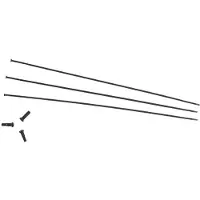 Zipp Cx-ray Straight Pull External 3 Units Spokes Svart 282 mm