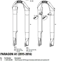 RockShox Screw Kit Closing Paragon Svart