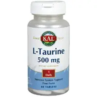 Kal L-taurine 500mg Amino Acid 60 Tablets Durchsichtig