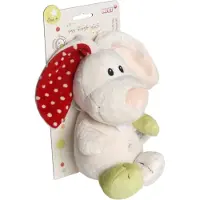 Nici Mjuk Kanin Tilli Hängande Med Rubrikkort Teddy 25 Cm