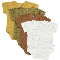 Pippi Baby Bodies k/ä - 4-pack - Glitter - - 1½ år (86) - Body K/Ä