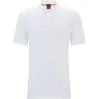 BOSS för män. 50507803 Polo Passenger vit (M), Casual, Polyester, Kort ärm
