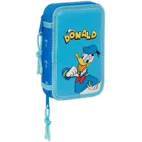 Big Buy Cooking Double Filling 28 Units Donald Infantil Pencil Case Blå Man