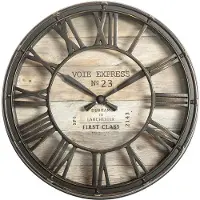 Atmosphera brun väggklocka vintage 21 cm