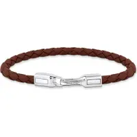 Thomas Sabo Rebel At Heart brunt läderarmband A2147-682-2-L19
