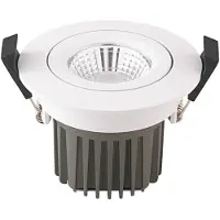 Sigor LED infälld takspot Diled, Ø 8,5cm, 10 W, Dim-To-Warm, vit dimbar, Vitt / opal, Vardagsrum / matsal, Aluminium / grå / zink, Modern