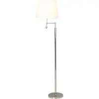 By Rydens Golvlampa Orlando, Förkromad / silver, Vardagsrum / matsal, Metall, Skandinavisk, Golvlampa