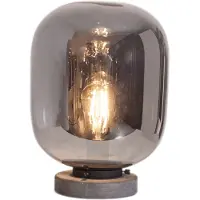 By Rydens Bordslampa , Leola, Grå, Vardagsrum, Glas