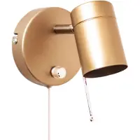 By Rydens Vägglampa , Correct, dimbara, Guld / mässing, Sovrum, Metall, Modern