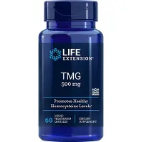 Life Extension , TMG, 1 000 mg, 60 Flytande Vegetariska Kapslar (500 mg per Kapsel)