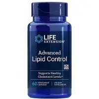 Life Extension Avancerad lipidkontroll, 60 vegetabiliska kapslar (500 mg per kapsel)