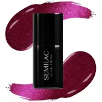 Semilac UV Hybrid Silk Effect Gel Nagellack med UV/LED-lampa Färg 468 Pink Mysig Essential 7ml