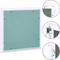 vidaXL Inspektionslucka med aluminiumram och gipsskiva 400x400 mm