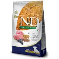 Farmina N&amp;D Ancestral Grain Dog Lamb &amp; Blueberry Puppy Mini 2,5 kg för valpar av små raser