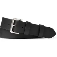 Ralph Lauren för män. 405899989002 Läderbälte med svart rullspänne (40), Casual, Klassisk, Hud
