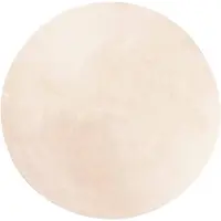 vidaXL Mjuk matta HUARTE med kort lugg tvättbar beige Ø 80 cm
