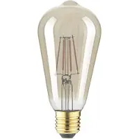 LIGHTME LM85058 LED-lamp E27 Kolvform 4.5 W Bernstein (Ø x L) 64 mm x 140 mm 1 st
