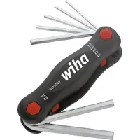 Wiha 351 PK7, Insexnycklar med L-handtag, set, Metrisk, 7 styck, 1.5,2,2.5,3,4,5,6 mm