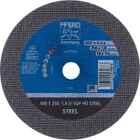 PFERD TOOLS 100 T 250-1,8 Q SGP HD STEEL/30,0 66322130 Separationspår rakt 250 mm 20 st Seghärdningsstål, Stål