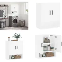 vidaXL Väggskåp vit 60x31x70 cm konstruerat trä