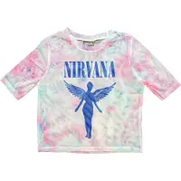 Ginza.se Nirvana: Ladies Crop Top/Angelic Blue Mono (White) (Mesh) (X-Small)