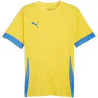 Puma Tränings T-Shirt teamGOAL - Gul/Electric Blue Lemonade, storlek Large