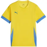 Puma Tränings T-Shirt teamGOAL - Gul/Electric Blue Lemonade Barn, storlek 128 cm
