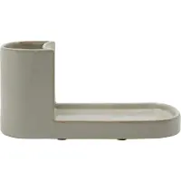 Meraki Datura Brush & Soap Holder Medium - Shellish Grey