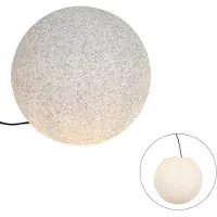 QAZQA Modern utomhuslampa grå 45 cm IP65 - Nura