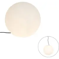 QAZQA Modern utomhuslampa vit 45 cm IP65 - Nura