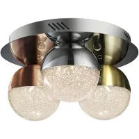 Schuller Valencia LED taklampa Sphere, dimbar, Förkromad / silver, Vardagsrum / matsal, Metall, Modern, LED-taklampa