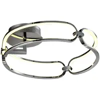 Schuller Valencia LED taklampa Colette, Förkromad / silver, Vardagsrum / matsal, Aluminium / grå / zink, Modern, LED-taklampa