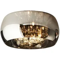 Schuller Valencia LED taklampa Argos, Förkromad / silver, Vardagsrum / matsal, Glas, Modern, LED-taklampa