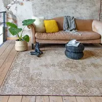 FRAAI Vintage matta | Dreams gräddvit/sand hos Volero | 70x140 cm | Chenille | Symmetrisk | Rektangulär | Plattvävd