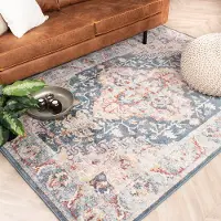 FRAAI Vintage matta | Inspire No. 216 blå/röd hos Volero | 120x170 cm | Polypropen | | Rektangulär | Låg lugg