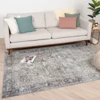 FRAAI Vintage matta | Lugan grön/grå hos Volero | 230x330 cm | Syntet | | Rektangulär | Plattvävd