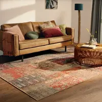 FRAAI Patchwork matta | Moods Rustik No. 16 hos Volero | 115x170 cm | Chenille | Lappteknik | Rektangulär | Plattvävd