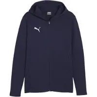 Puma Luvtröja teamFINAL Casuals Full Zip - Navy/Silver, storlek Small