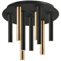 Schuller Valencia LED taklampa Varas, dimbar, Svart, Vardagsrum / matsal, Metall, Modern, LED-taklampa
