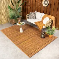 NATURL. Utomhusmatta | Torres orange/melerad hos Volero | 120x170 cm | Polypropen | Blandat | Rektangulär |