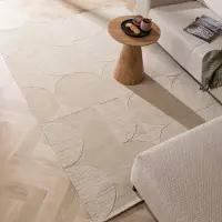 Studio Clarice Ullmatta | Giselle Circles gräddvit hos Volero | 120x170 cm | Ull | Asymmetrisk | Rektangulär | Låg lugg